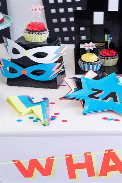 Meri Meri - Lightning Bolt Napkin - Şimşek Peçeteler - 16lı Çok Renkli