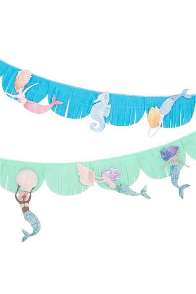 Meri Meri - Mermaid Garland - Deniz Kızı Asılan Süs Çok Renkli