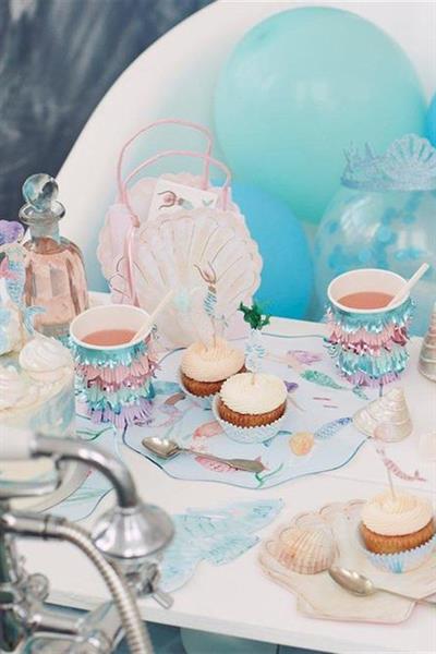 Meri Meri - Mermaids Napkins - Deniz Kızı Peçeteler Çok Renkli