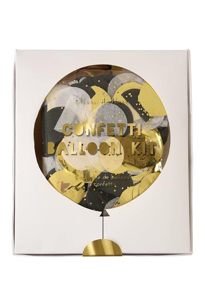 Meri Meri - Metallic Confetti Balloon Kit - Metalik Konfetili Balon Kit Çok Renkli