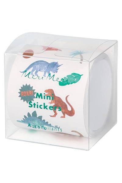 Meri Meri - Mini Dinosaur Stickers - Mini Dinozor Rulo Çıkartma Çok Renkli