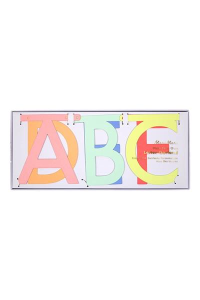 Meri Meri - Neon Letter Garland Kit - Neon Simli Harf Seti Çok Renkli