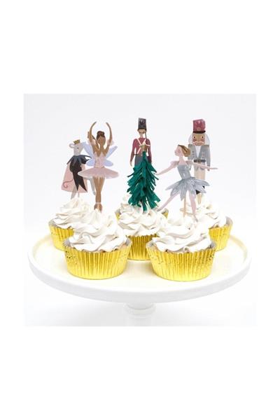 Meri Meri - Nutcracker Cupcake Kit Çok Renkli