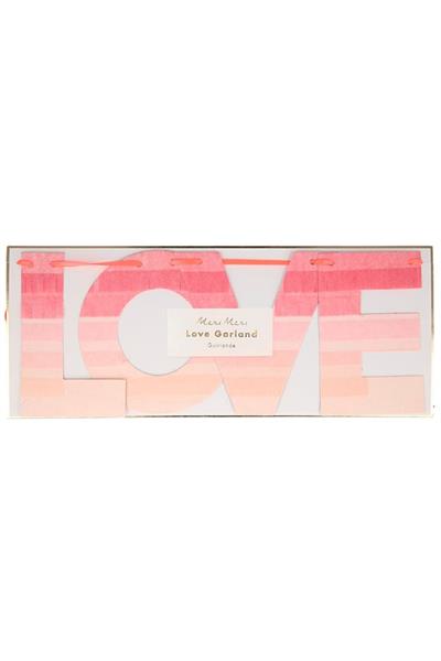 Meri Meri - Ombre Love Garland - Aşk Asılan Süs Çok Renkli