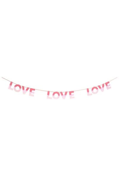 Meri Meri - Ombre Love Garland - Aşk Asılan Süs Çok Renkli