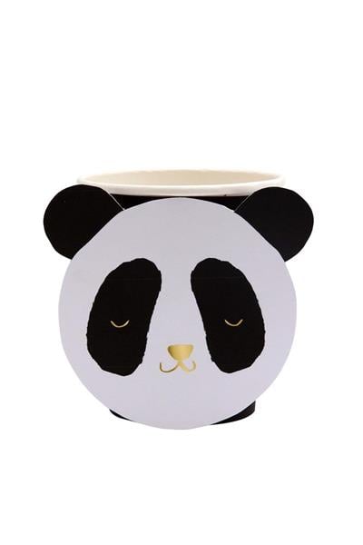 Meri Meri - Panda Party Cups - Panda Bardaklar - 8li Çok Renkli