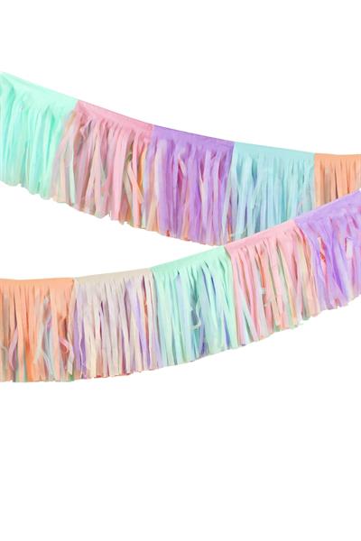 Meri Meri - Pastel Saçaklı Asılan Süs Çok Renkli