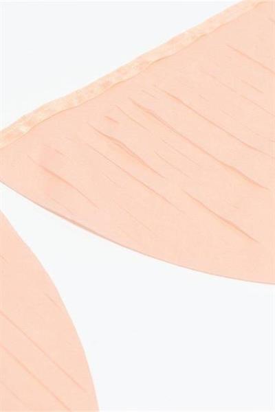 Meri Meri - Peach Tissue Paper Scallop Garlands - Şeftali Renginde Yarım Ay Kağıt Asılan Süs Çok Renkli