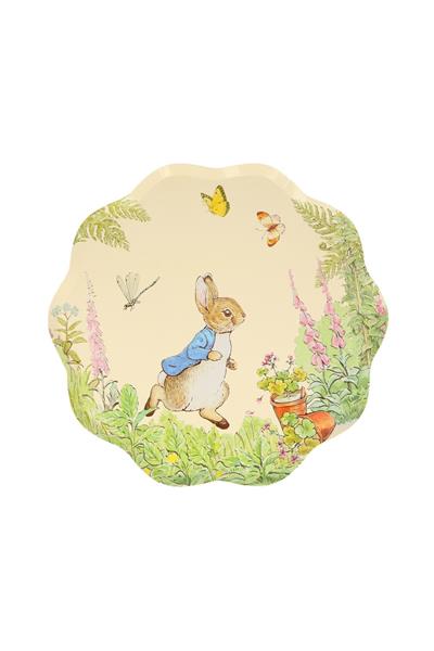 Meri Meri - Peter Rabbit Dinner Plates - Peter Rabbit Tabaklar - L - 8li Çok Renkli