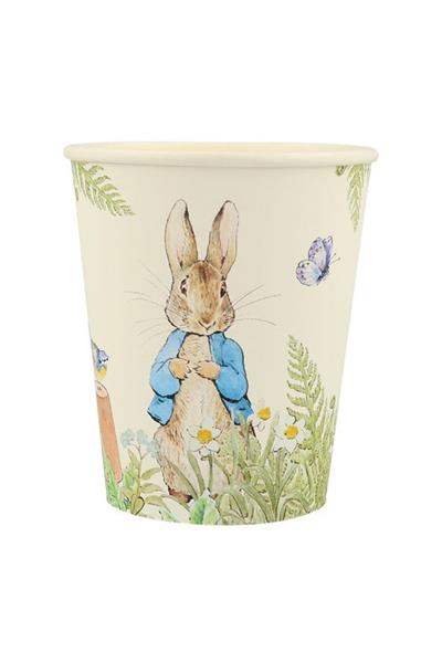 Meri Meri - Peter Rabbit In The Garden Cups - Peter Rabbit Bahçede Bardaklar - 8li Çok Renkli