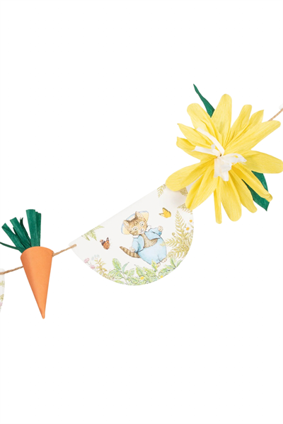 Meri Meri - Peter Rabbit In The Garden Garland - Peter Rabbit Bahçede Asılan Süs Çok Renkli