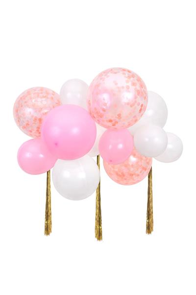 Meri Meri - Pink Balloon Cloud Kit - Pembe Bulut Balon Kit Çok Renkli