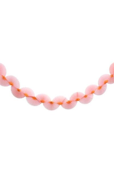 Meri Meri - Pink Honeycomb Fan Garland - Pembe Petekli Yelpaze Asılan Süs Çok Renkli