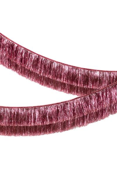 Meri Meri - Pink Tinsel Fringe Garland - Pembe Püsküllü Asılan Süs Çok Renkli