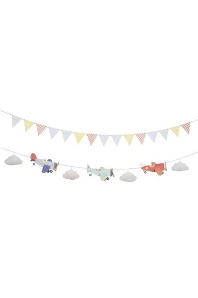 Meri Meri - Planes Garland - Uçak Asılan Süs Çok Renkli