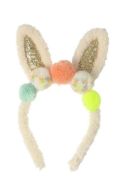 Meri Meri - Pompom Bunny Ear Dress-Up - Ponponlu Tavşan Kulağı Kiti Çok Renkli