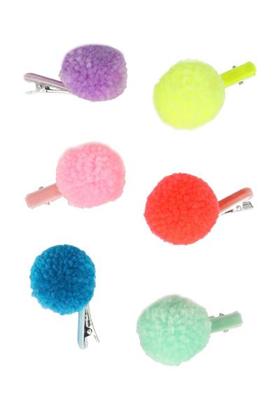 Meri Meri - Pompom Unicorn Hair Clips - Unicornlu Ponpon Toka Çok Renkli
