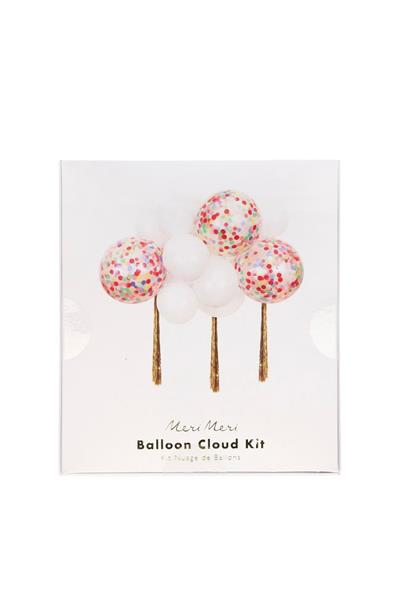 Meri Meri - Rainbow Balloon Cloud Kit - Renkli Bulut Balon Kit Çok Renkli