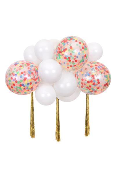 Meri Meri - Rainbow Balloon Cloud Kit - Renkli Bulut Balon Kit Çok Renkli