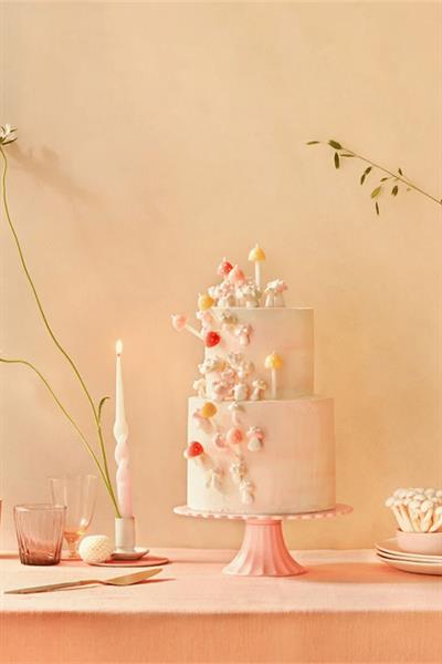 Meri Meri -  Rainbow Twisted Dipped Candles - Gökkuşağı Renkler Kıvrımlı Masa Mumları (8li) Çok Renkli