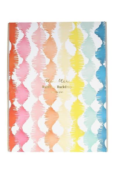Meri Meri - Rainbow Twisty Fringe Garland - Gökkuşağı Kıvrımlı Püsküllü Asılan Süs Çok Renkli