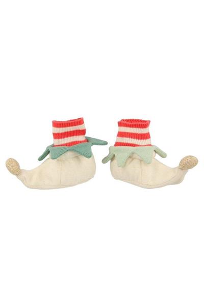 Meri Meri - Red Elf Booties - Elf Bebek Patiği Çok Renkli