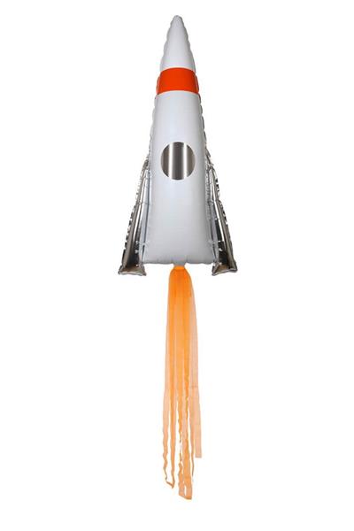 Meri Meri - Rocket Foil Balloon - Uzay Roketi Folyo Balon Çok Renkli