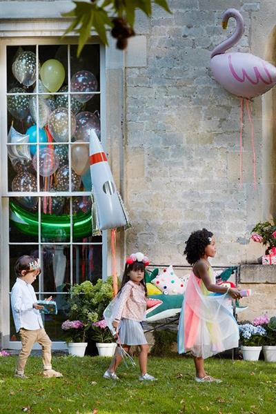 Meri Meri - Rocket Foil Balloon - Uzay Roketi Folyo Balon Çok Renkli