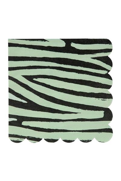 Meri Meri - Safari Napkins - Safari Peçete - L - 16lı Çok Renkli