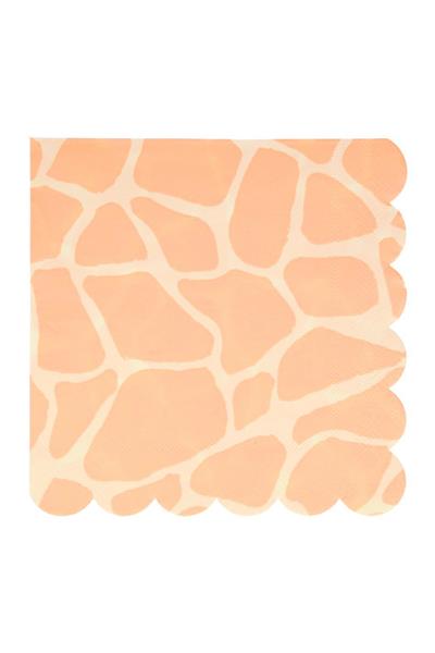 Meri Meri - Safari Napkins - Safari Peçete - L - 16lı Çok Renkli