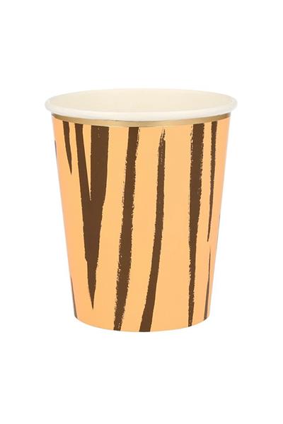 Meri Meri - Safari Party Cups - Safari Bardak - 8li Çok Renkli