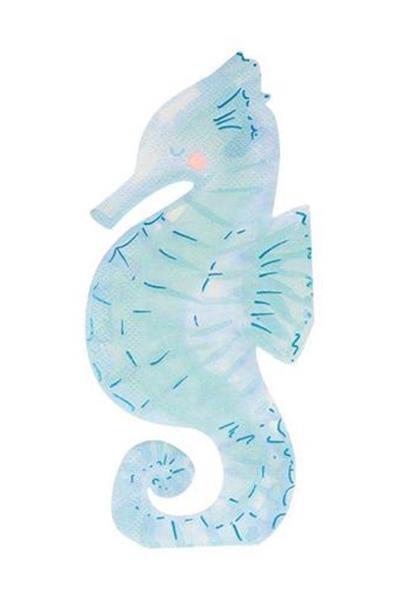 Meri Meri - Seahorse Napkin - Denizatı Peçete Çok Renkli