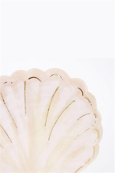 Meri Meri - Shell Napkins - Deniz Kabuğu Peçete Çok Renkli