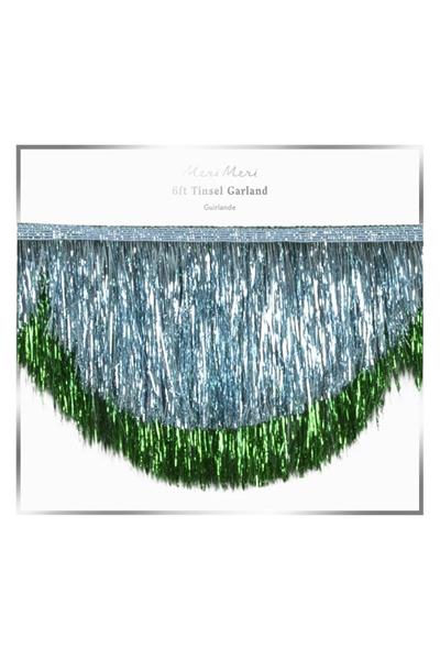 Meri Meri - Simli Saçaklı Mavi Asılan Süs Çok Renkli