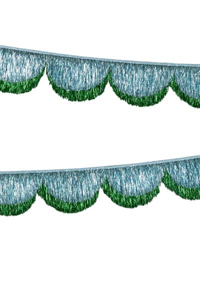 Meri Meri - Simli Saçaklı Mavi Asılan Süs Çok Renkli