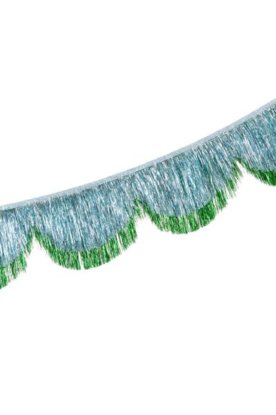 Meri Meri - Simli Saçaklı Mavi Asılan Süs Çok Renkli