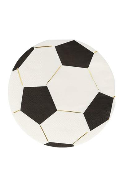 Meri Meri - Soccer Napkins - Futbol Peçeteler - 16lı Çok Renkli