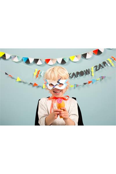 Meri Meri - Superheros Balloon - Süper Kahraman Balon Çok Renkli