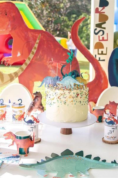 Meri Meri - T-Rex Party Cups - T-Rex Bardak - 8li Çok Renkli