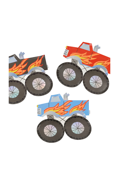 Meri Meri - Toybox Tabak - 8 Adet Çok Renkli