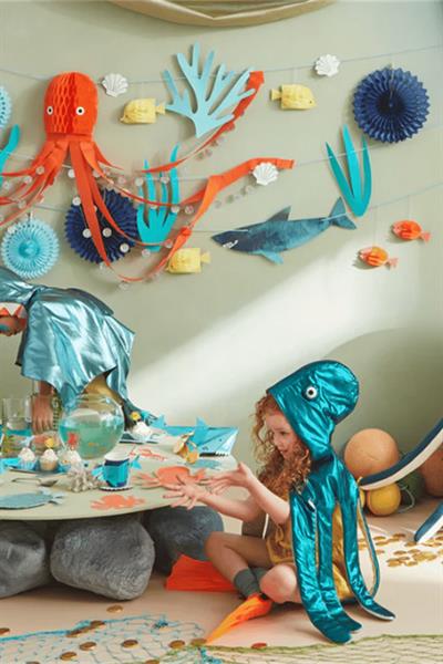 Meri Meri - Under The Sea Garland - Su Altı Dünyası Asılan Süs Çok Renkli