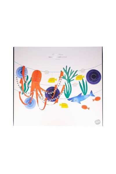 Meri Meri - Under The Sea Garland - Su Altı Dünyası Asılan Süs Çok Renkli