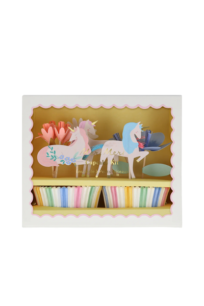 Meri Meri - Unicorn Cupcake Kit - 24 Adet Çok Renkli