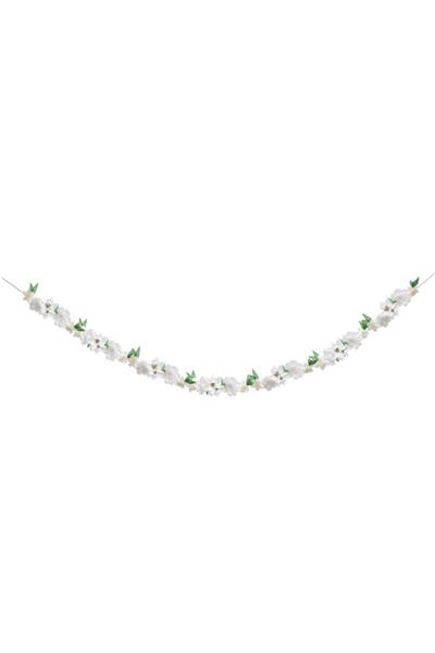 Meri Meri - White Blossom Garland - Beyaz Çiçekli Asılan Süs Çok Renkli