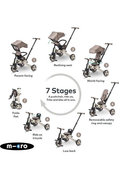 Micro 4in1 360 Derece Dönen Ve Katlanabilir Bisiklet - Latte Latte