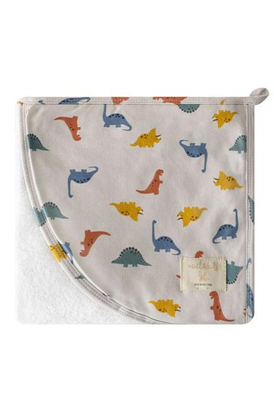 Miela Kids / Başlıklı Kundak Banyo Havlusu Dinoland