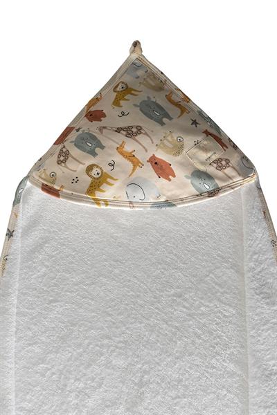 Miela Kids / Başlıklı Kundak Banyo Havlusu Jungle