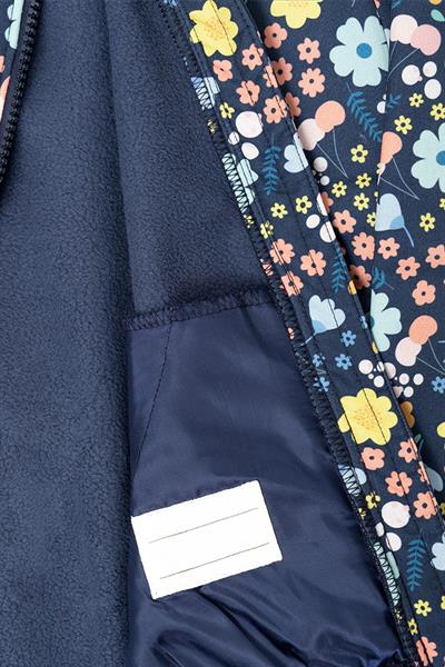 Miela Kids / Su Tutmaz Softshell Desenli Ceket Flower