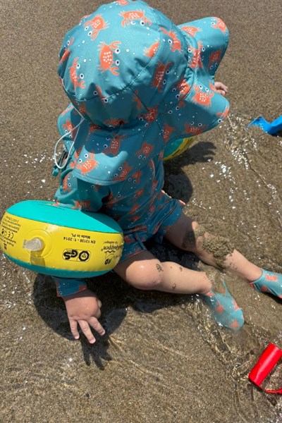 Miela Kids / UV Korumalı Uzun Kollu Mayo Set - Crazy Crab Çok Renkli RENKLİ RENKLİ