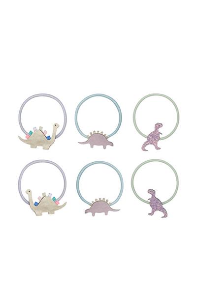 Mimi & Lula Dino 6lı Lastik Toka Çok Renkli
